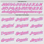 Maillot de baseball raglan à rayures fines, blanc, manches roses authentiques, bleu clair et rose Maillot de baseball raglan à rayures fines, blanc, manches roses authentiques, bleu clair et rose