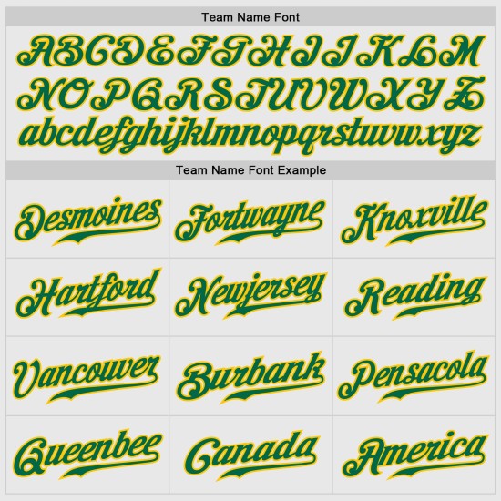 Maillot de baseball à rayures fines vert-doré Raglan, manches authentiques Kelly vertes, manches Kelly blanches personnalisées Maillot de baseball à rayures fines vert-doré Raglan, manches authentiques Kelly vertes, manches Kelly blanches personnalisées