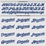 Maillot de baseball authentique à rayures fines, blanc, raglan, bleu marine, bleu clair Maillot de baseball authentique à rayures fines, blanc, raglan, bleu marine, bleu clair