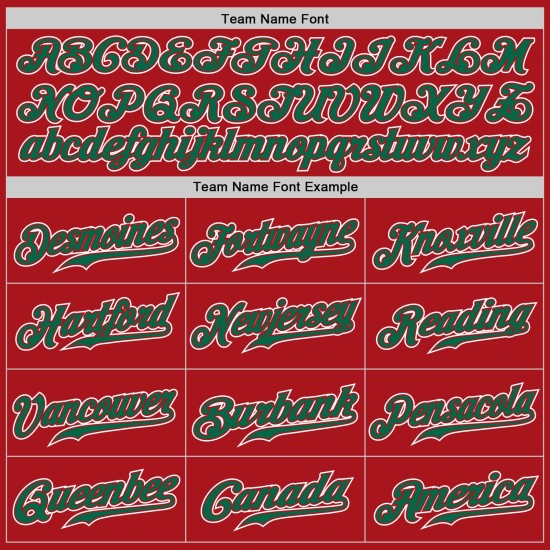 Maillot de baseball personnalisé rouge, vert et blanc, dégradé Kelly, authentique Maillot de baseball personnalisé rouge, vert et blanc, dégradé Kelly, authentique