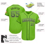 Maillot de baseball Drift authentique Neon Fashion personnalisé vert noir-blanc Maillot de baseball Drift authentique Neon Fashion personnalisé vert noir-blanc