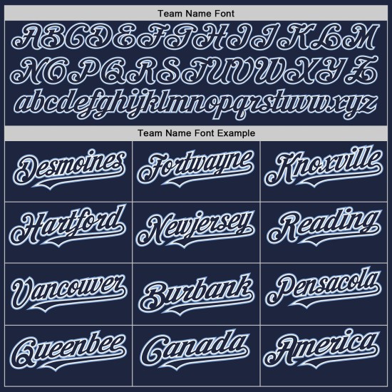 Maillot de baseball bleu marine authentique personnalisé blanc clair Maillot de baseball bleu marine authentique personnalisé blanc clair