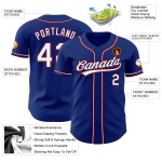 Maillot Royal Baseball personnalisé authentique blanc-rouge Maillot Royal Baseball personnalisé authentique blanc-rouge