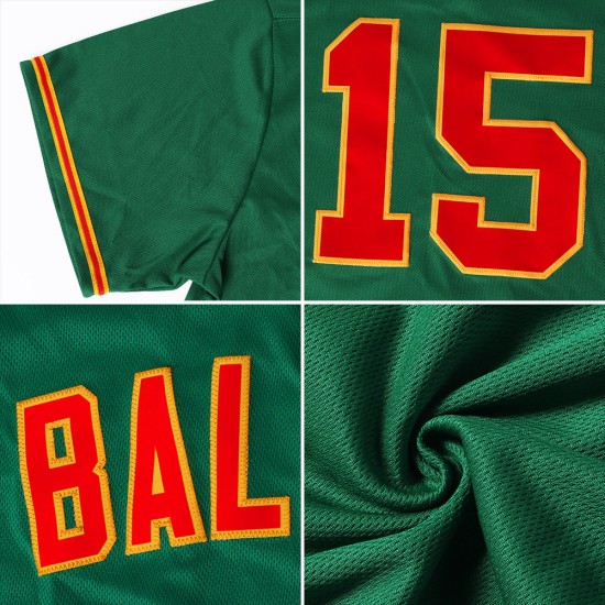 Maillot authentique de baseball de Green Custom Patrick's, blanc et gris, Kelly Maillot authentique de baseball de Green Custom Patrick's, blanc et gris, Kelly